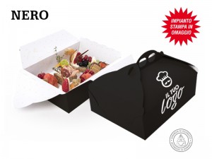 SCATOLE PORTA PASTE PERSONALIZZATE NERO